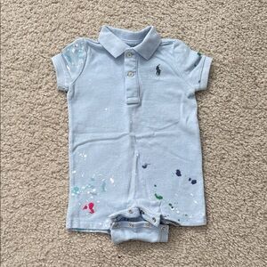 Polo Ralph Lauren Romper with Paint Splatter